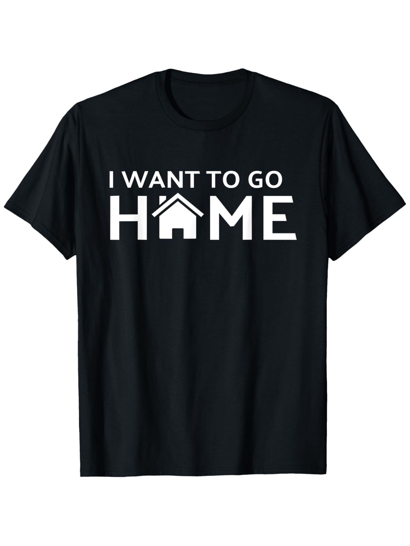 "I Want to Go Home" Cotton T-Shirt for men - Mental Health Awareness