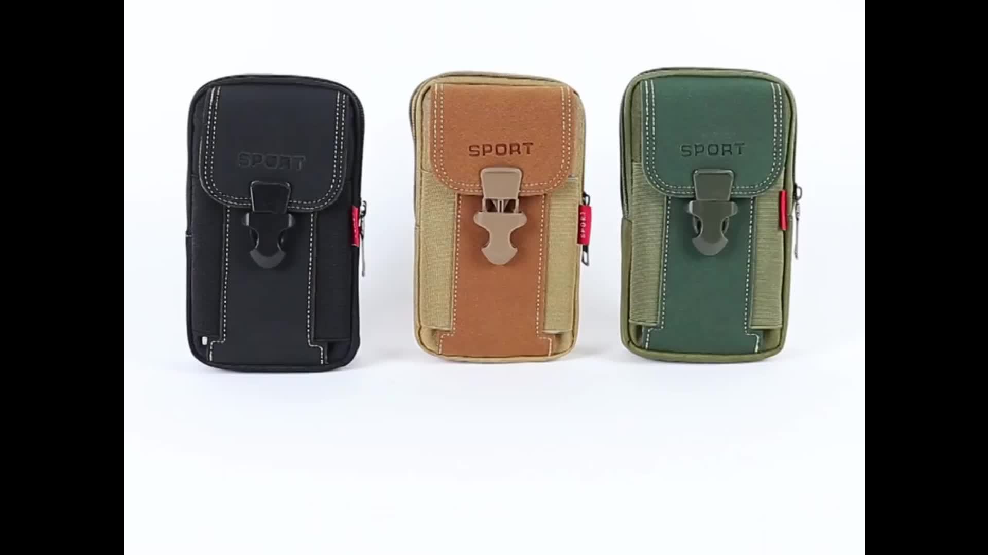 Unisex Belt Pouch Mobile Phone Bag, Tactical Waist Pack