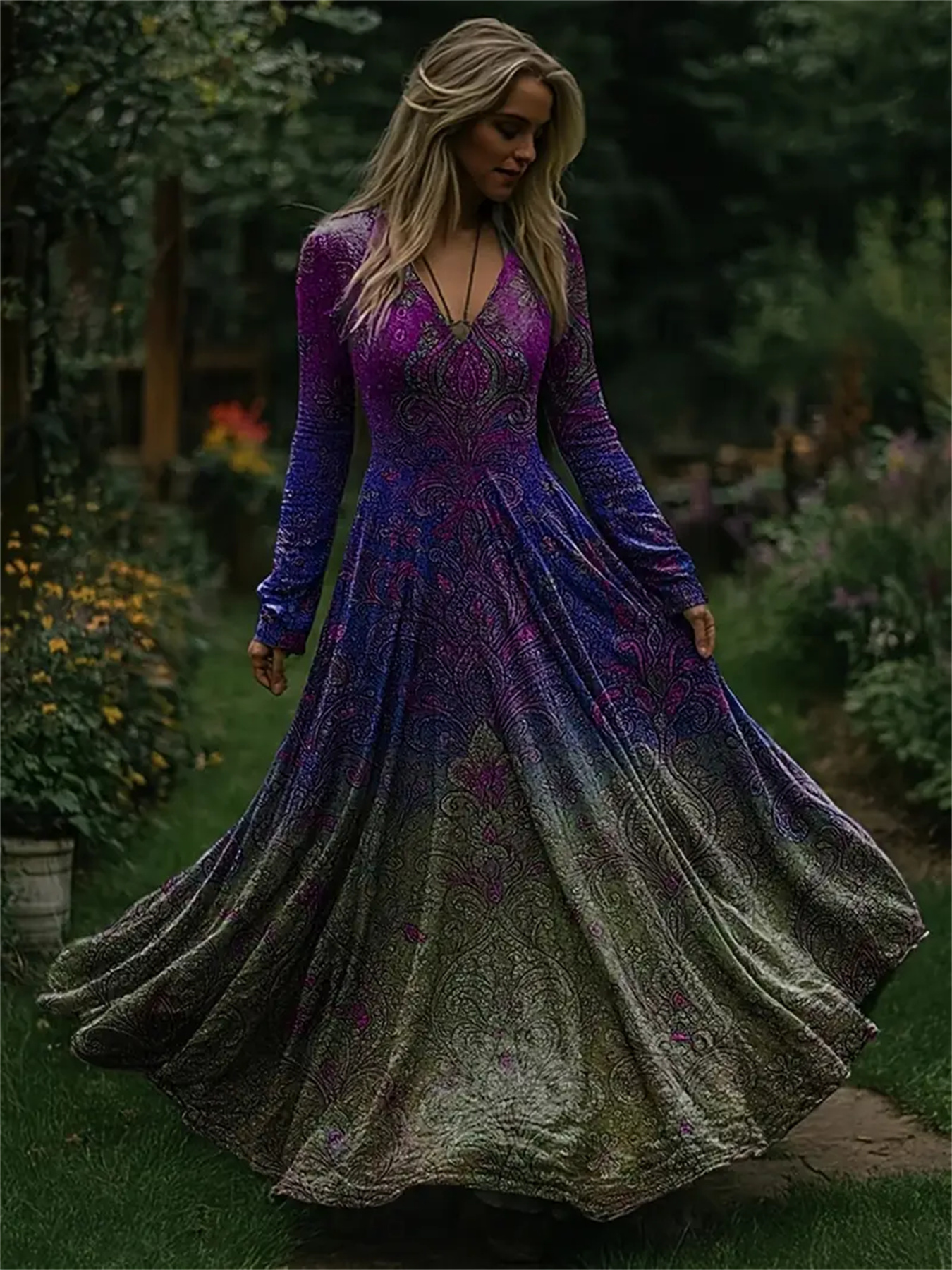 purple dresses long sold on Temu United States