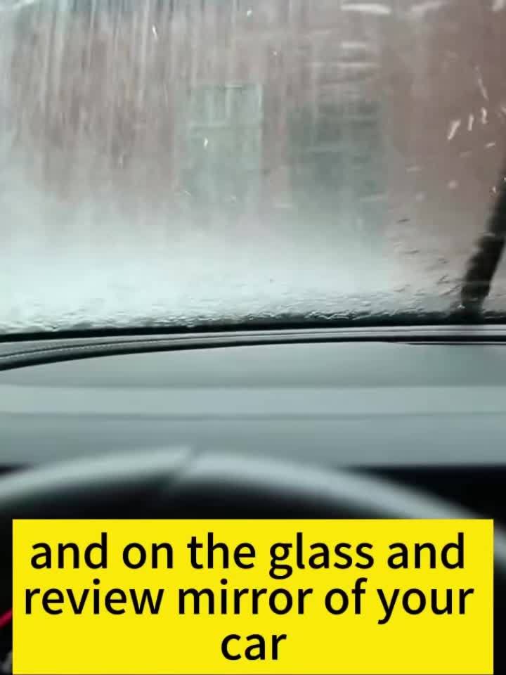 Hydrophobic windshield coating. 