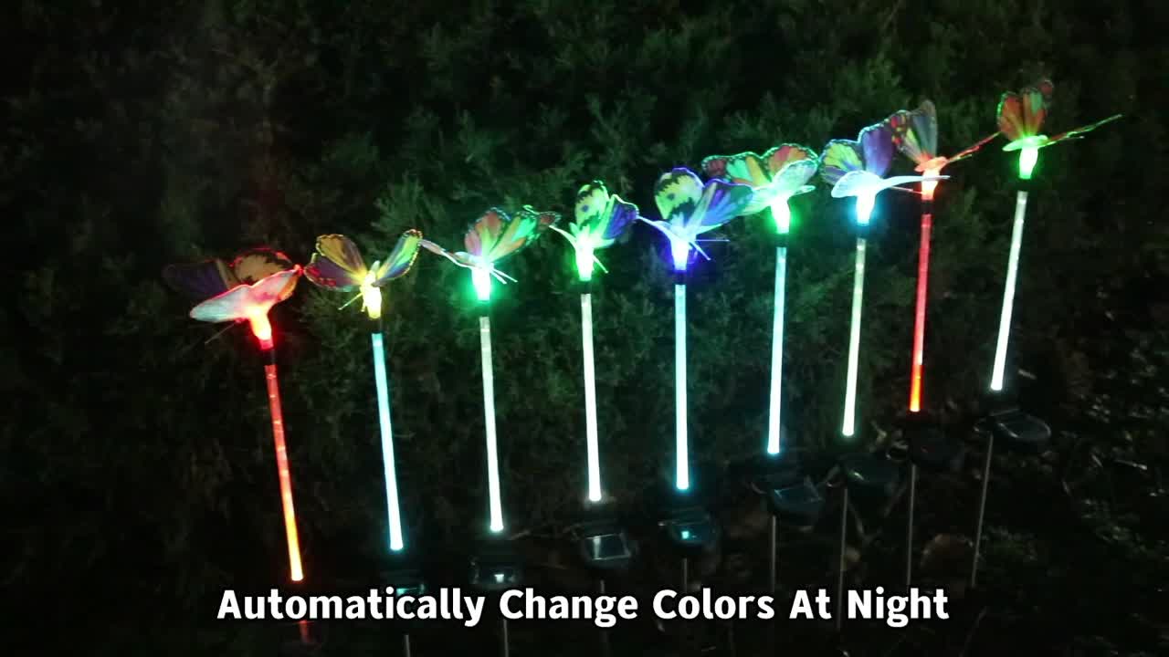 3pcs Solar Garden Lights Outdoor Multi Color Changing Led Ip67 Waterproof  Solar Butterfly Lights For Garden Patio Yard Lawn Pathway Decoration Free  Shipping For New Users Temu Japan