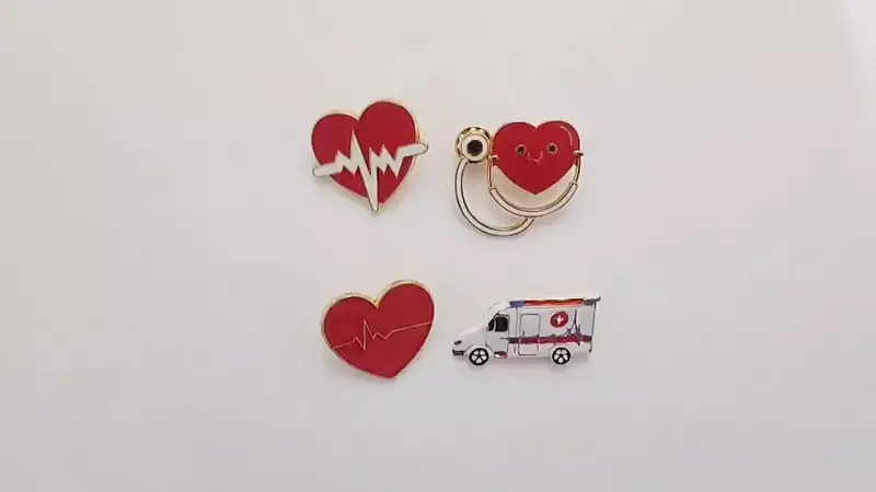 Cute Medical Brooch Pin Creative Cartoon Doctor Nurse Badge - Temu