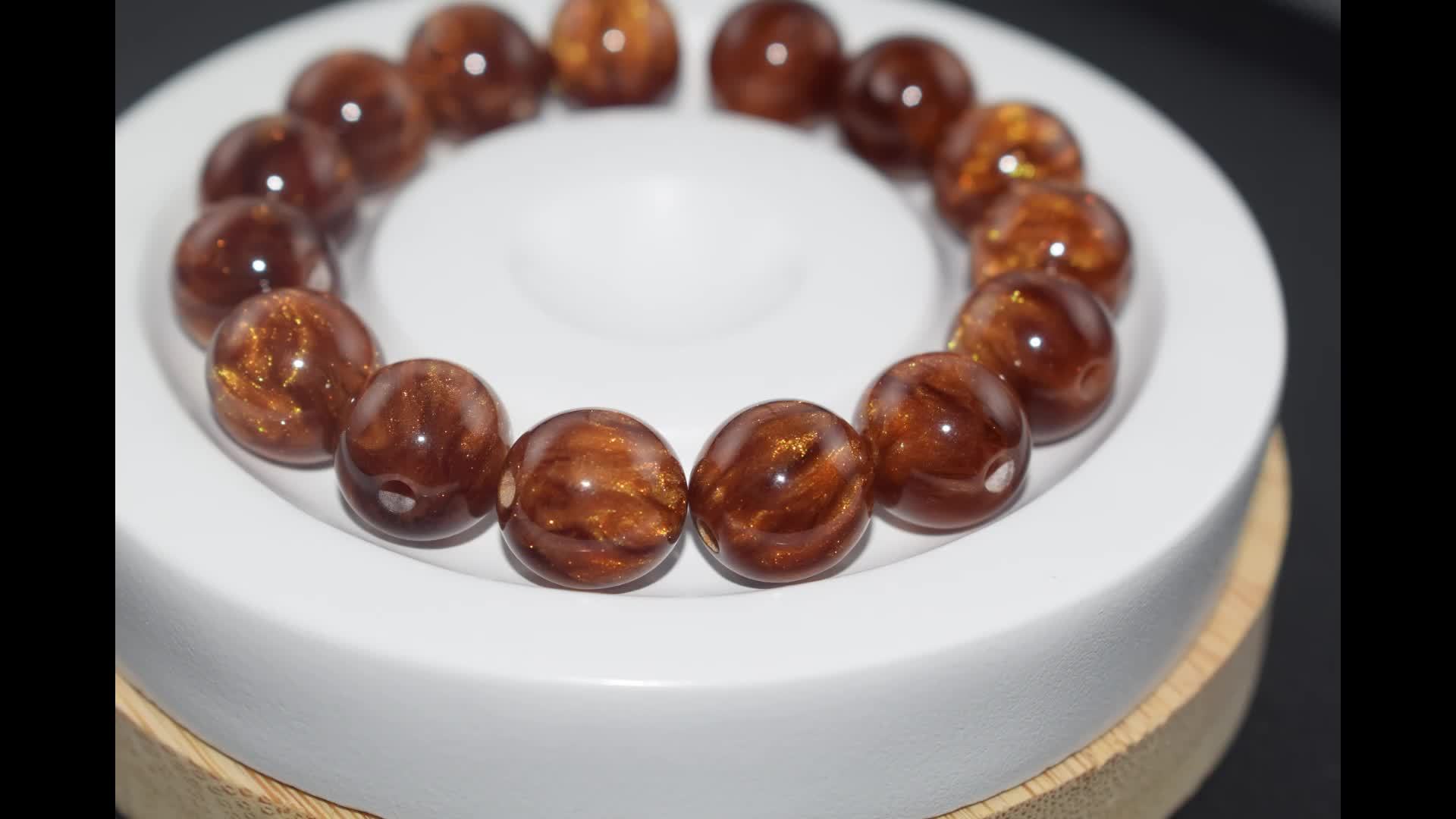 20pcs Tiger Eye Resin Loose Beads for DIY Jewellery