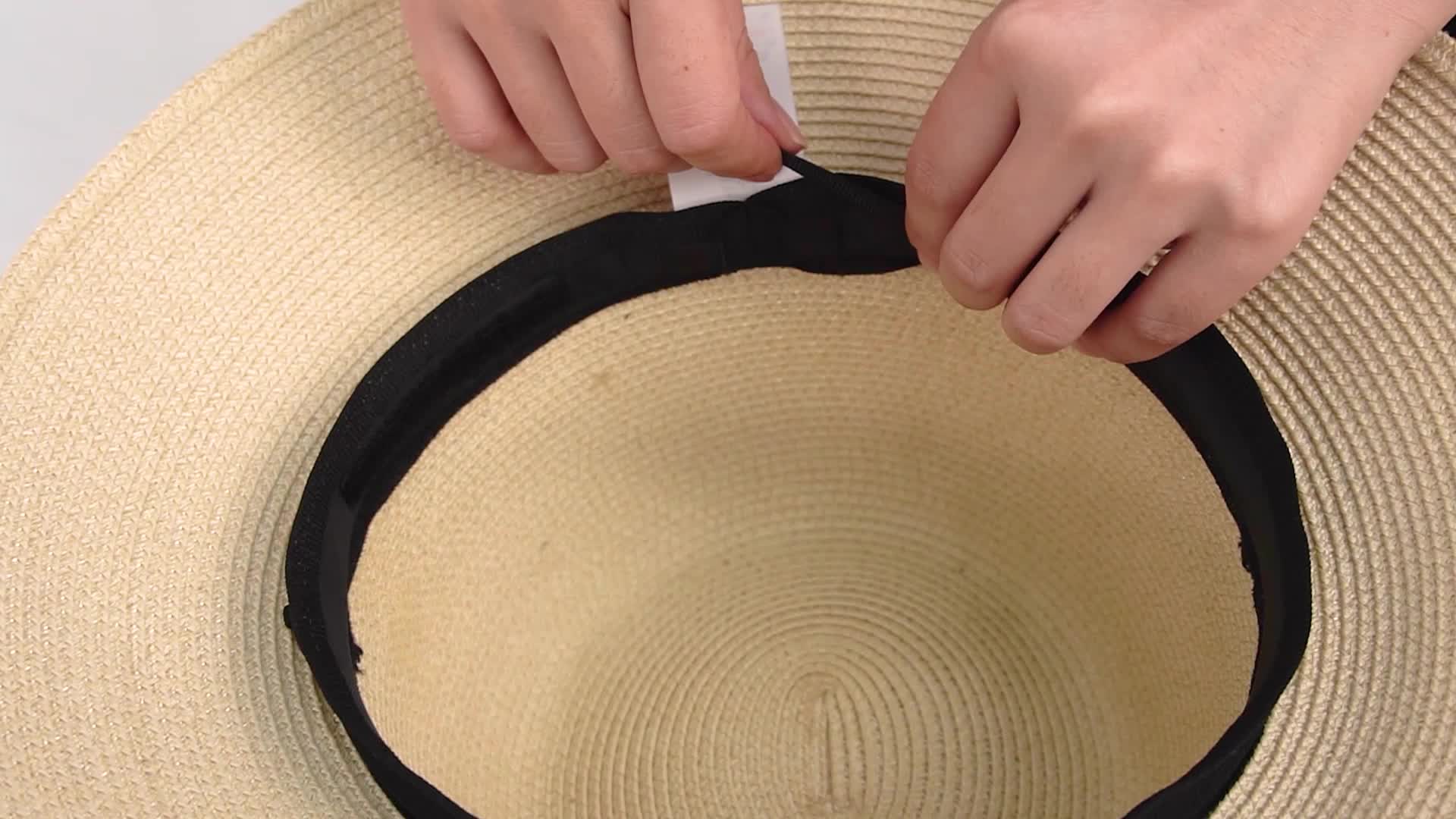UPF50 Sun Hat Ribbon Bowknot Straw Hat French Style Wide Brim