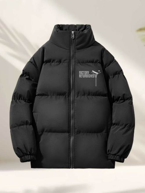 oversized jacket winter warm padded coat with heart gear zipper machine washable streetwear jacket soft high outerwear for weather refurbished