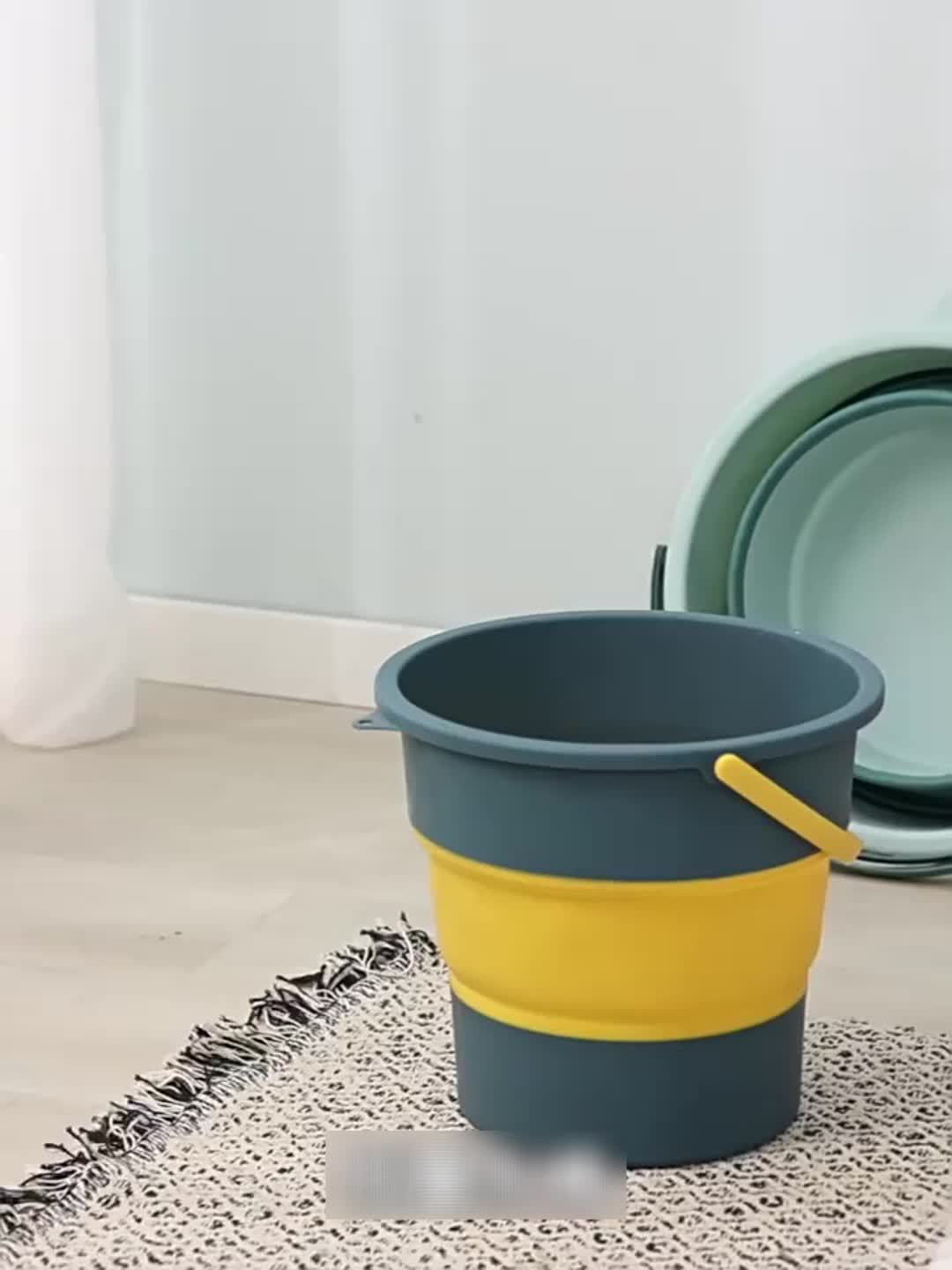 Folding Bucket Portable Household Cleaning Water Bucket - Temu