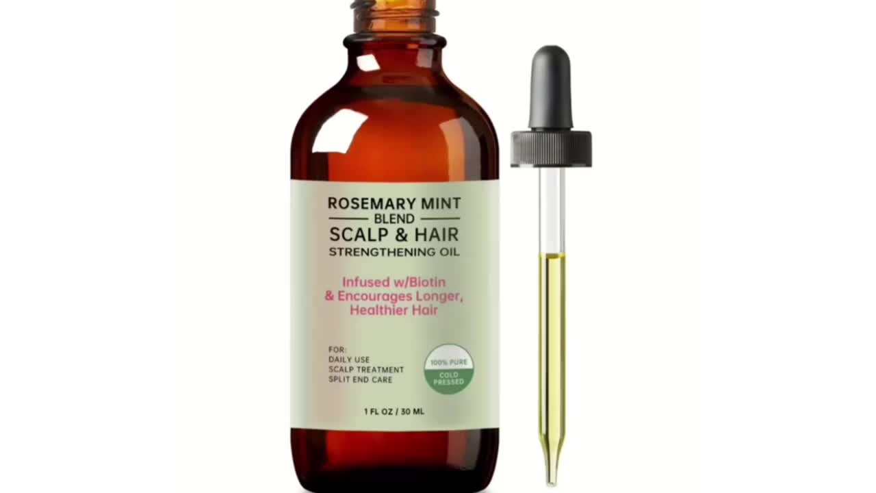 Rosemary Mint Hair Oil Rosemary Mint Castor Blend Scalp And - Temu