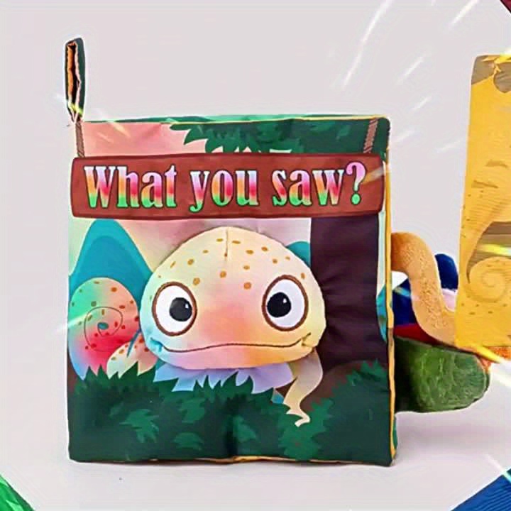 Toddler Tail Cloth Book Animal Tails Polyester Fabric Book