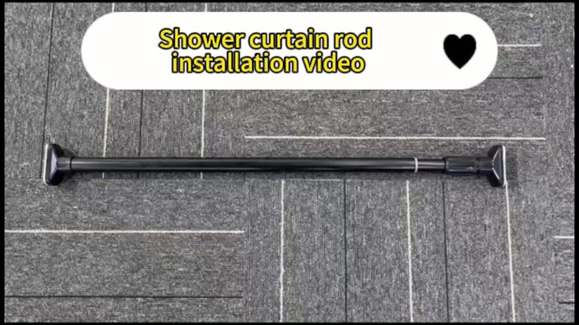 Multifunctional No-Drill Shower Rod, Easy Installation