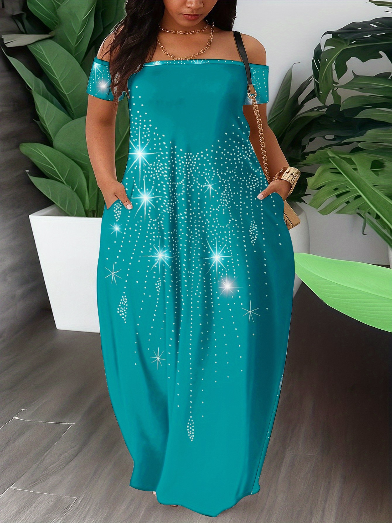 turquoise dresses for women sold on Temu United States