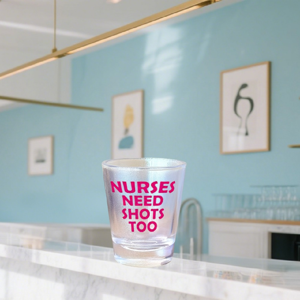 TEMU 1.5oz 1pc Shot Glass Nurses Need Shots Too Spirits Mixing Cup Wedding Bridal Party Favors Bathing Birthday Gift For Men Women