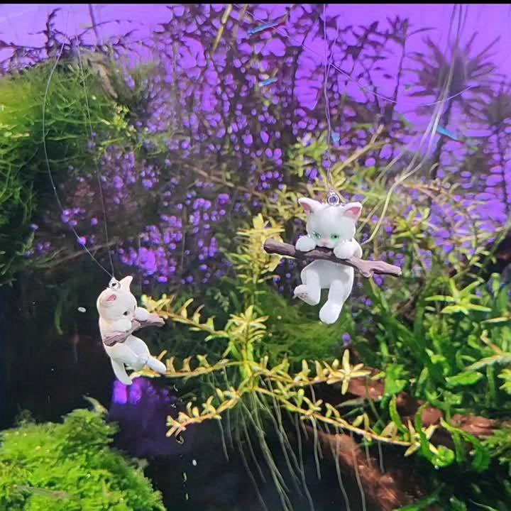Cat Fishing Miniature Figurines Micro Landscape Fish Tank - Temu Republic  of Korea