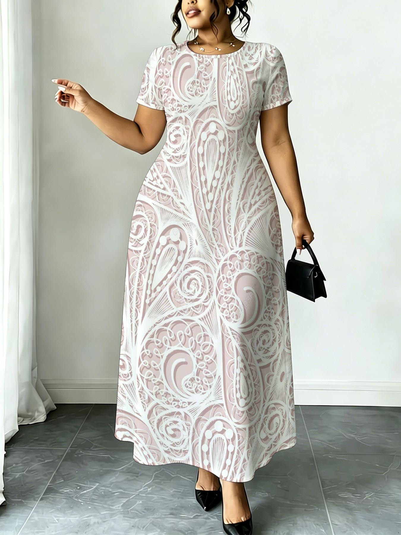 plus size white casual dress Linen Summer Maxi Dresses 1640 XL / White Free Size(Cm) White Plus Size Dresses for