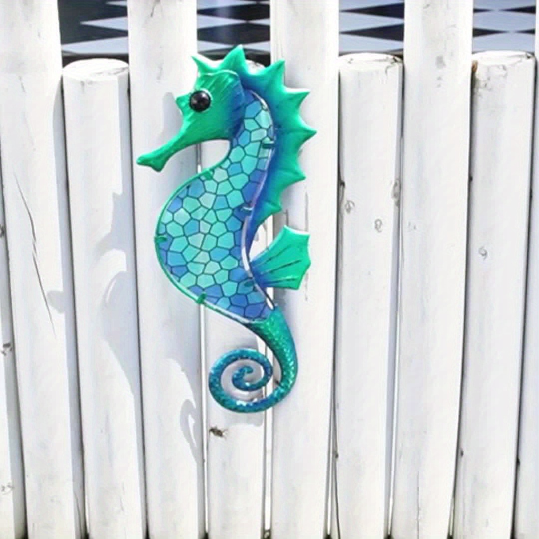 HHgrowe 11.8 Inches Hand-Painted Metal Fish Art Wall Decor Coastal Ocean Sea Hanging Decorations Garden Pool Decor Set of 4 Colorful Outdoor or Indoor HHgrowe 11.8 Inches Hand-Painted Metal Fish Art Wall Decor Coastal Ocean Sea Hanging Decorations Garden Pool Decor Set of 4 Colorful Outdoor or Indoor