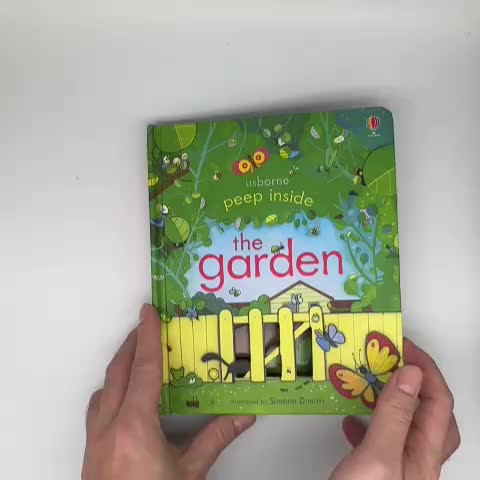 Compact Durable "Garden" Cardboard Book for Early Readers