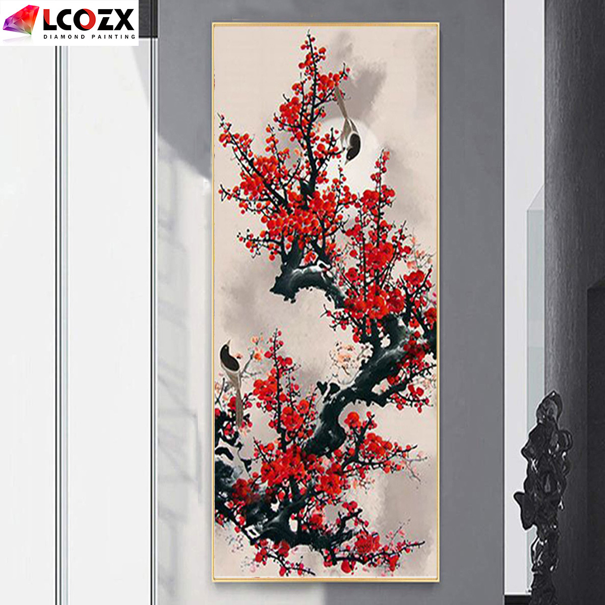 Aesthetic Red Chinese Dragon - Diamond Paintings 