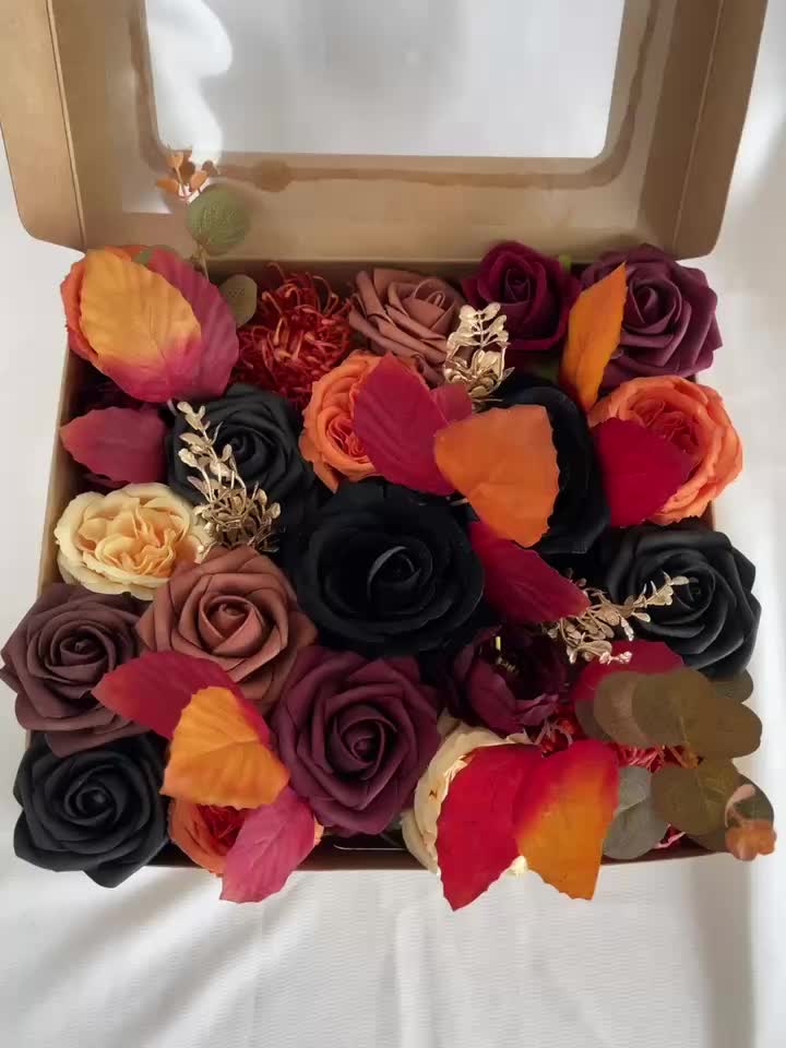 Ling's Moment Artificial Flowers and Greenery Combo Box Set, Halloween  Theme Decoration for DIY Wedding Bouquets Party Centerpieces and Floral  Arrangements (Black and Orange) - Yahoo Shopping