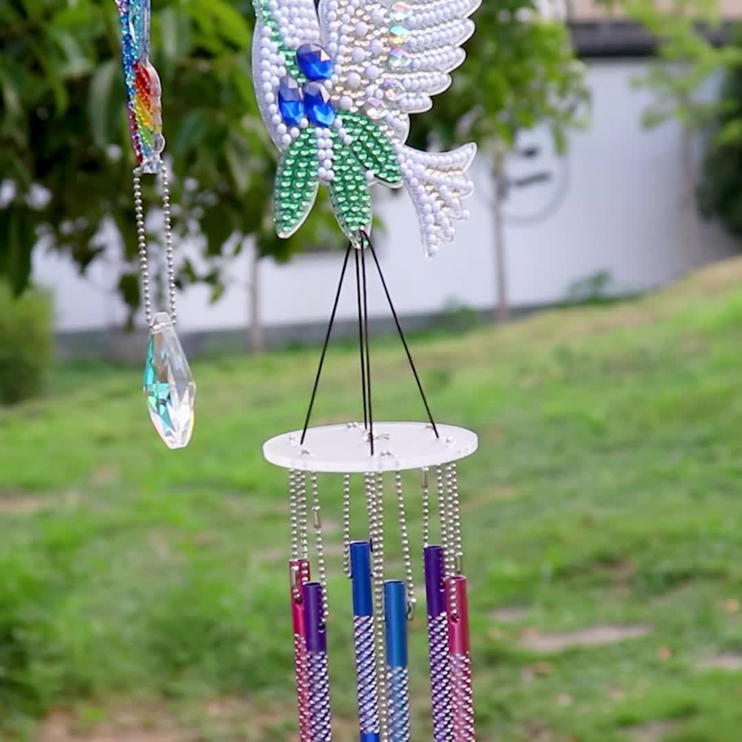 5d Diamond Painting Wind Chime Double Sided Crystal Gemstone - Temu