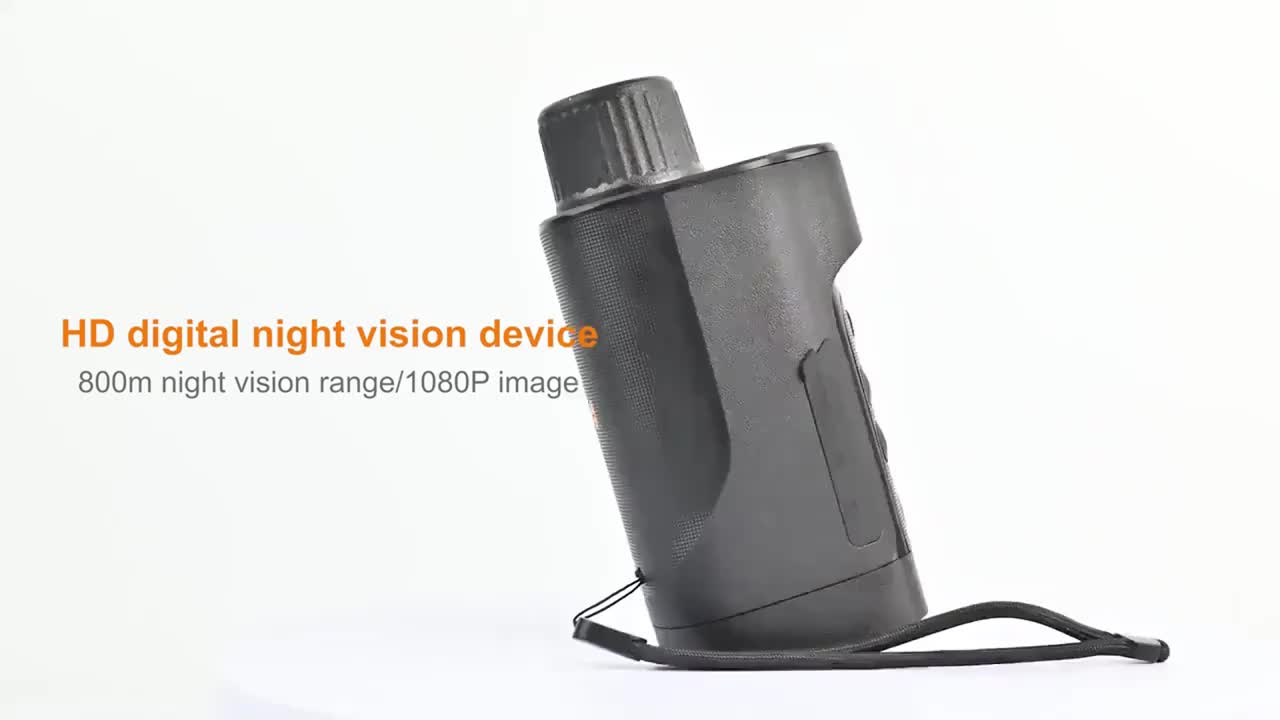 5W 1080P Digital Night Vision Monocular with 10X Zoom, 2" Screen, 2600 ft Range for Hunting and Security