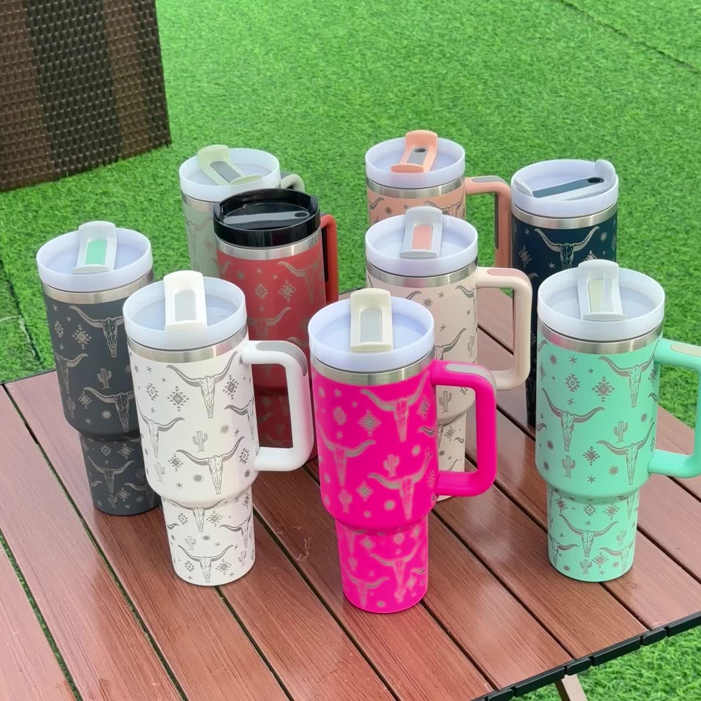 Smiling Faces Tumbler With Lid And Straw, Stainless Steel Insulated Water  Bottle With Handle, Cute Funny Portable Drinking Cups, For Car, Home,  Office, Summer Drinkware, Travel Accessories, Birthday Gifts - Temu Malaysia