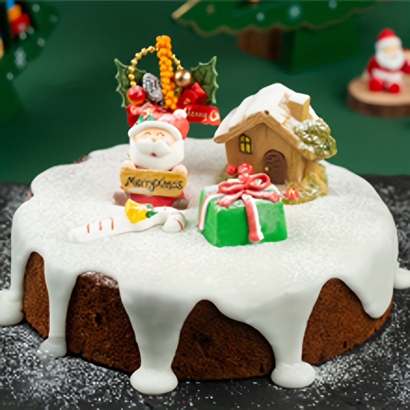 1pc Silicone Bakeware Christmas Cake Mold For Baking Mini - Temu