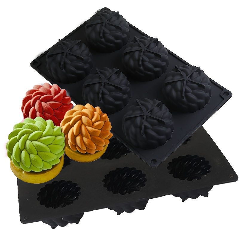 SHENHONG Mini Spiral Donuts Shaped Chocolate Mold Small Size