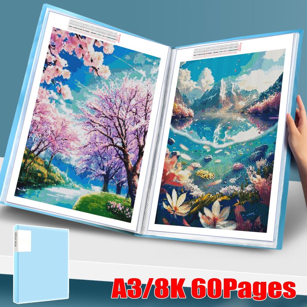 A3 Diamond Painting Storage Book 60 Pages Portfolio Presentations