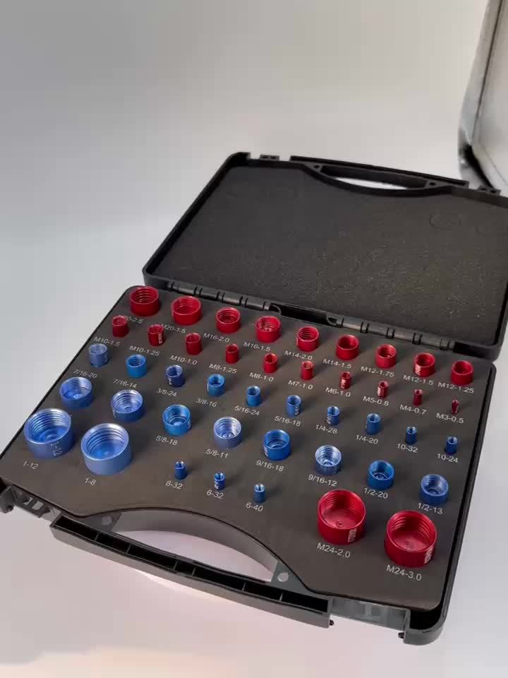 Juego de 26 piezas para verificar el hilo de tornillos y tuercas - Identificación precisa de tamaños SAE y métricos, medidor de identificación de tornillos y tuercas, kit esencial de hardware para mejoras del hogar para entusiastas y profesionales DIY, caja de aluminio - Imagen 10