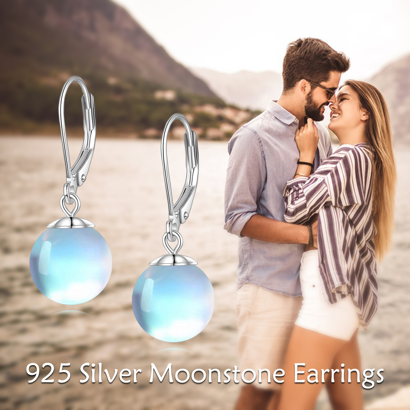 Image of Spiral Earrings For Women Sterling Silver Earrings Easy Jewelry Gift For Women Teens