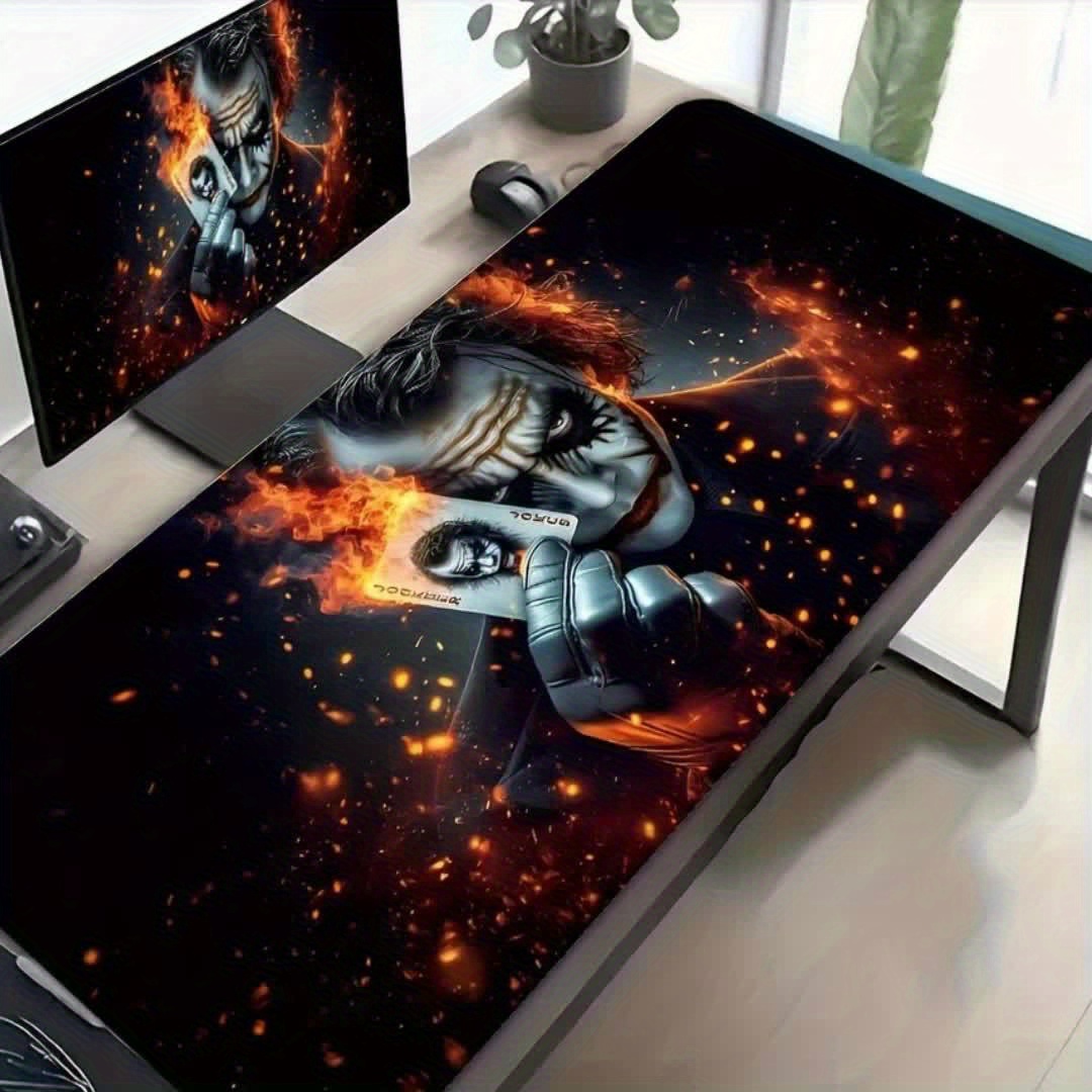 1pc, Warner Bros Joker Movie Comic-Themed Exquisite Design Extra Large Gaming Mouse Pad, Suitable for Office Desk, Computer Table, Keyboard Mat, Multi-Functional Office Supplies, Birthday Gift, Christmas Present