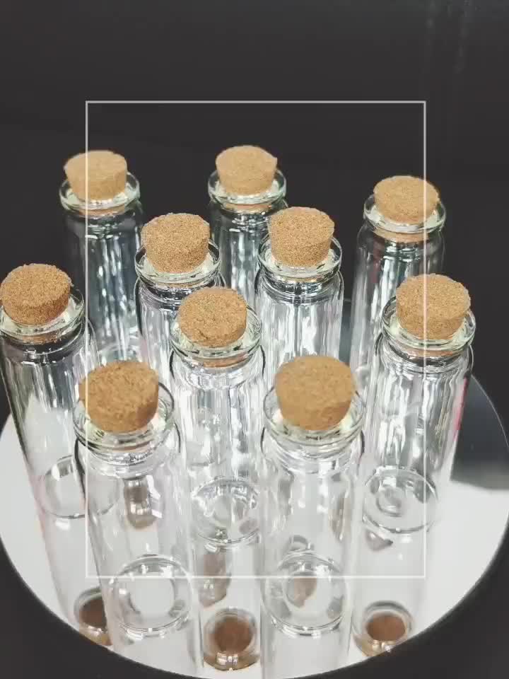 en 5pcs Mini Glass Bottles with Cork Stopper Clear Glass Wishing Jars Potion Bottle for Wedding Message Favor Containers Home Decor