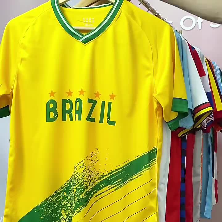 Brasil - Camiseta de fútbol brasileño para hombre
