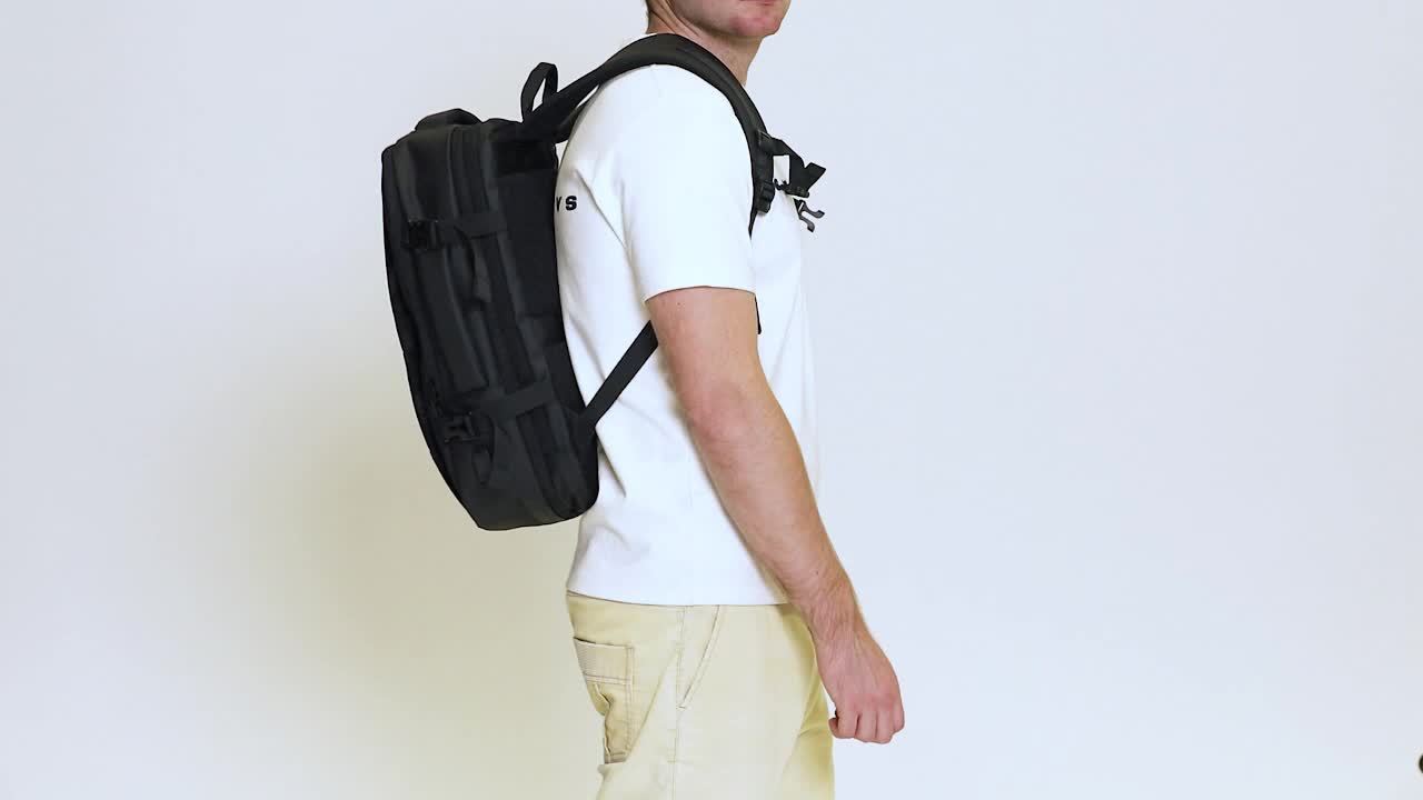 Mochila de viaje multifuncional para aventuras al aire libre, bolso de mano, mochila de senderismo, equipaje con múltiples bolsillos, gran capacidad, diseño simple y elegante, ideal para viajes de negocios o transporte diario - Imagen 15