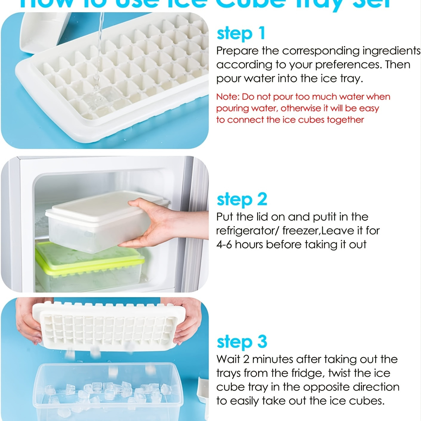 Ice Cube Trays, Crocodile Shape Silicone Ice Tray With 2 Ice Cubes