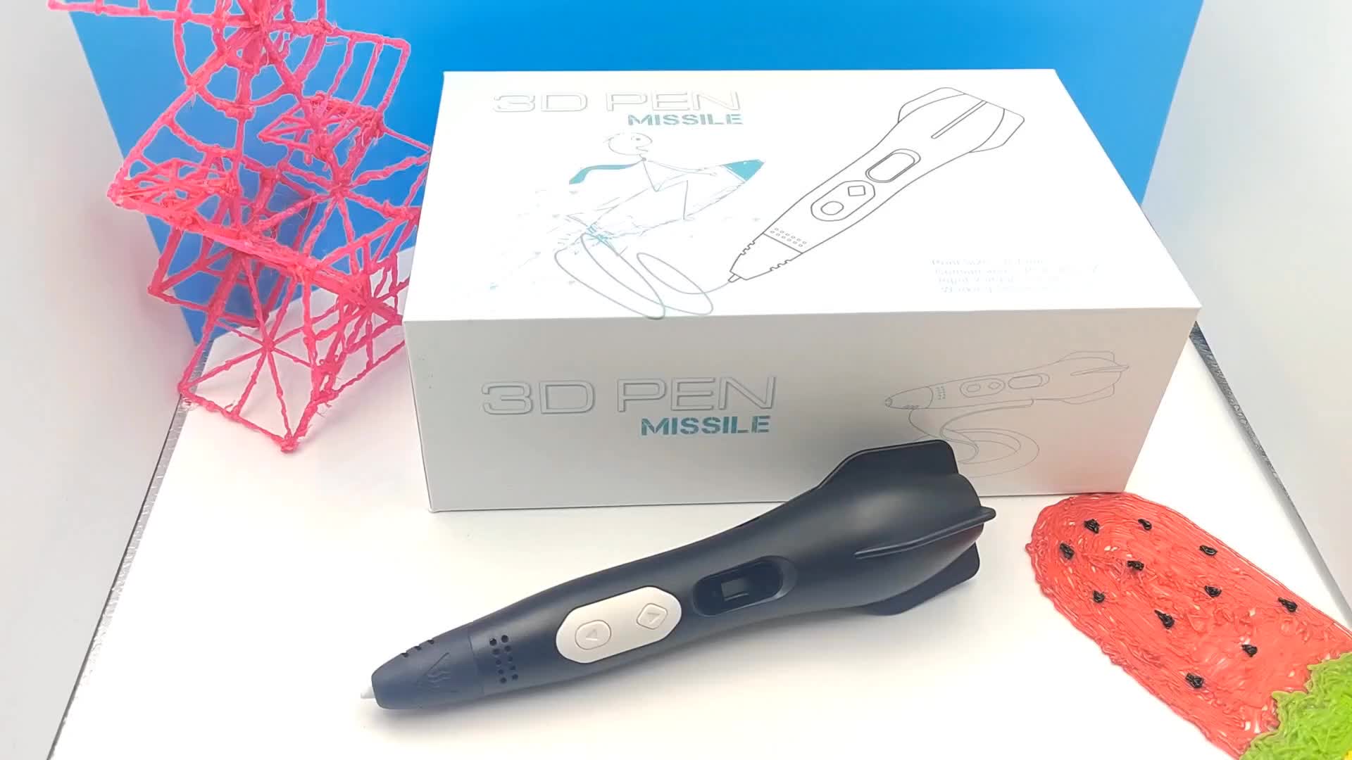 Missile 3d Printing Pen - Includes 3d Pen,18 Starter Colors Pla Filament,  Stencil Book, Project Guide,3d Drawing Printer Diy Painting Pen Us Power  Adapter/usb Cable - Temu Japan