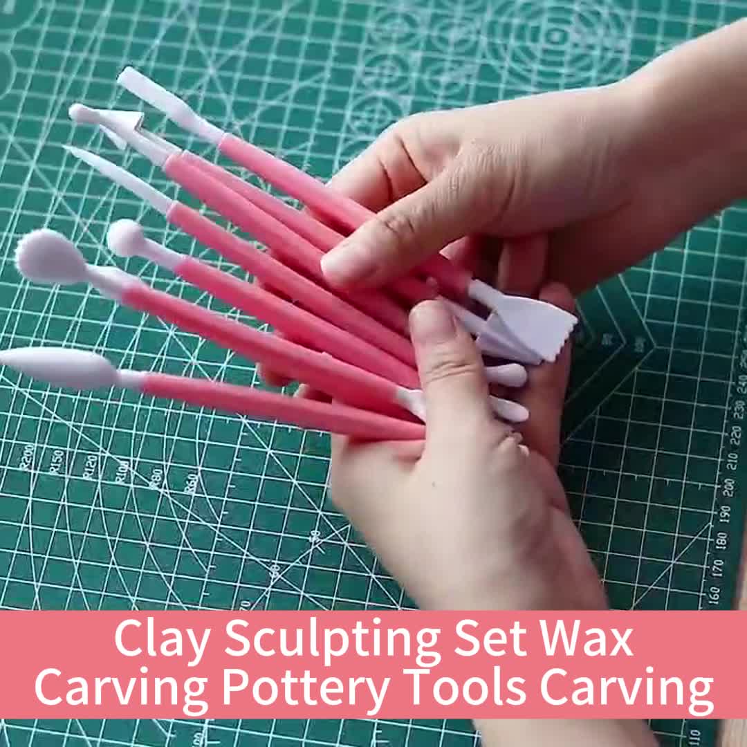 Pack Clay Sculpting Kit Sculpt Smoothing Wax Carving Pottery Ceramic Wood  Carving Tools Wooden Handle Modeling Clay Wood Carving Tools From Lome1210,  $13.38