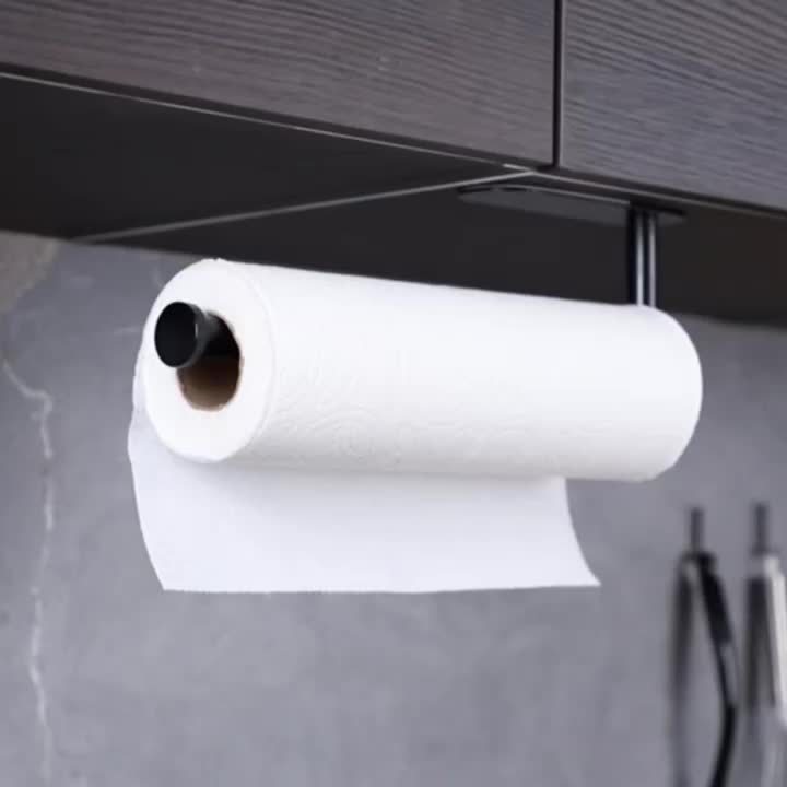 Paper Towel Holders,paper Towels Rolls Paper Towels Bulk- Self-adhesive Paper  Towel Wall Holder, No Drilling, Paper Towel