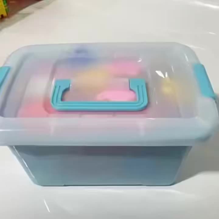 Kindergarten Plastic Square Toy Blocks