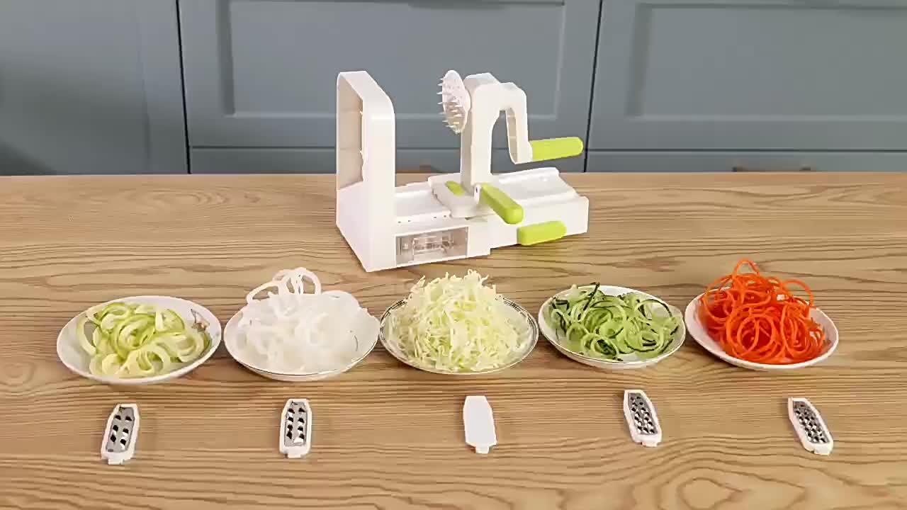 4in1, Vegetable Spiralizer, Manual Zucchini Noodle Maker With Strong  Suction Cup, Zoodles Spiralizer For Potato, Multifunctional Vegetable Slicer,  Fruit Grater, Kitchen Stuff, Kitchen Gadgets - Temu Germany