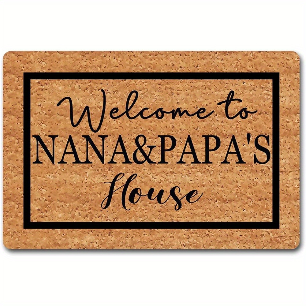 TEMU 1 Doormat, Welcome Doormat, Vintage Floor Mat, Rectangular Doormat, Indoor Doormat, Indoor Decorative Floor Mat, Rubber Backing, High-definition