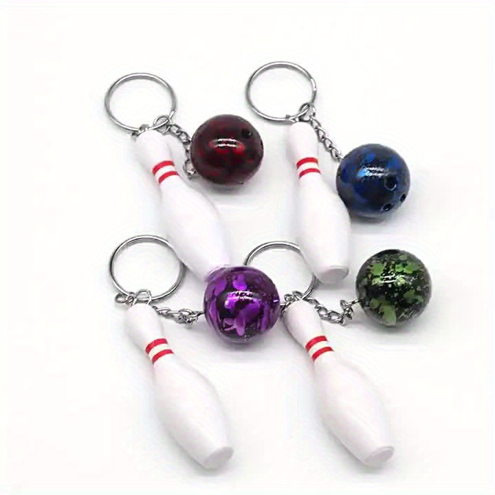 UMILKI Lot De 12 Mini Porte-Clés Bowling 4 Couleurs - Cadeaux Pour Passionnés De Bowling