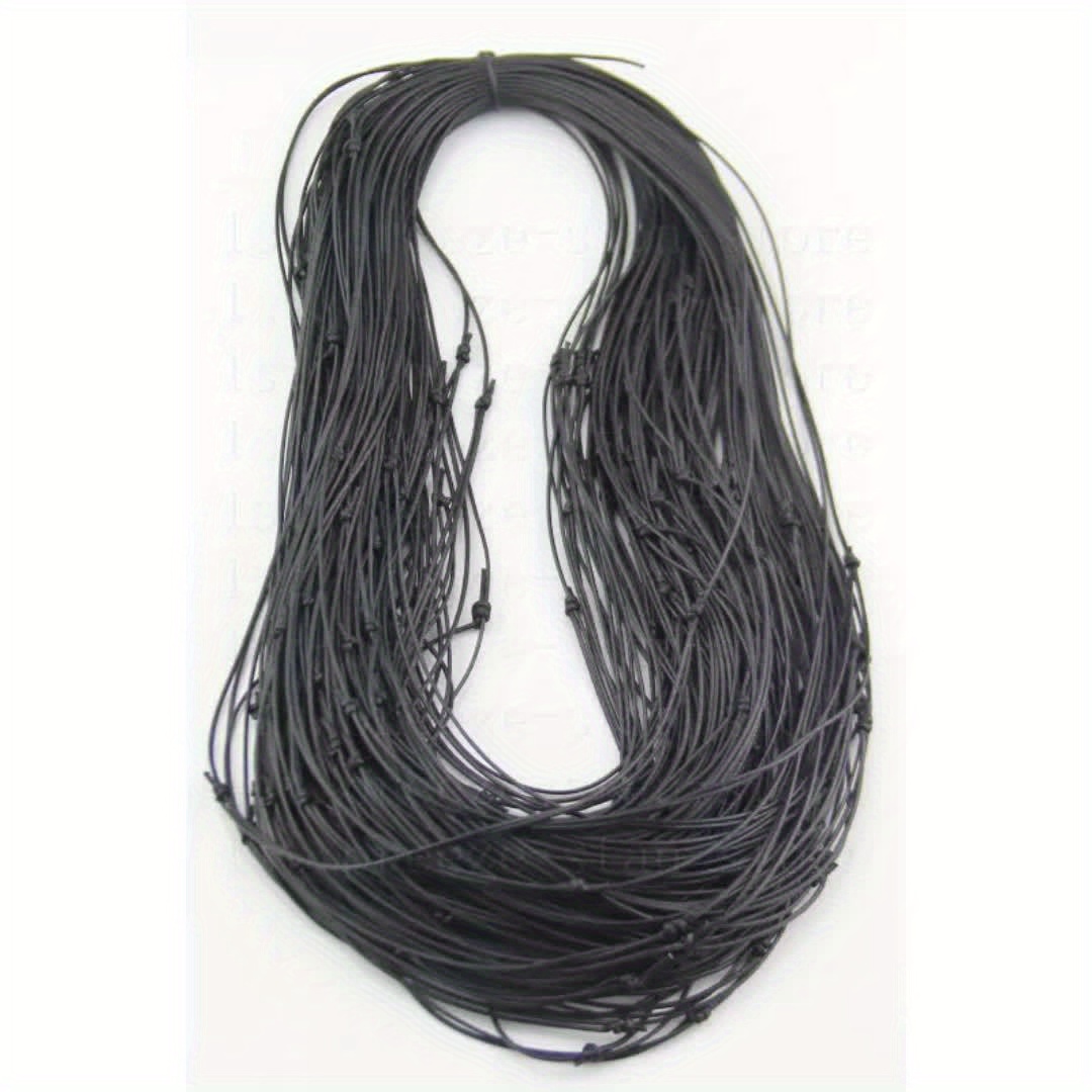 10metre Black Waxed Cord Rope Pu Leather Thread - Temu
