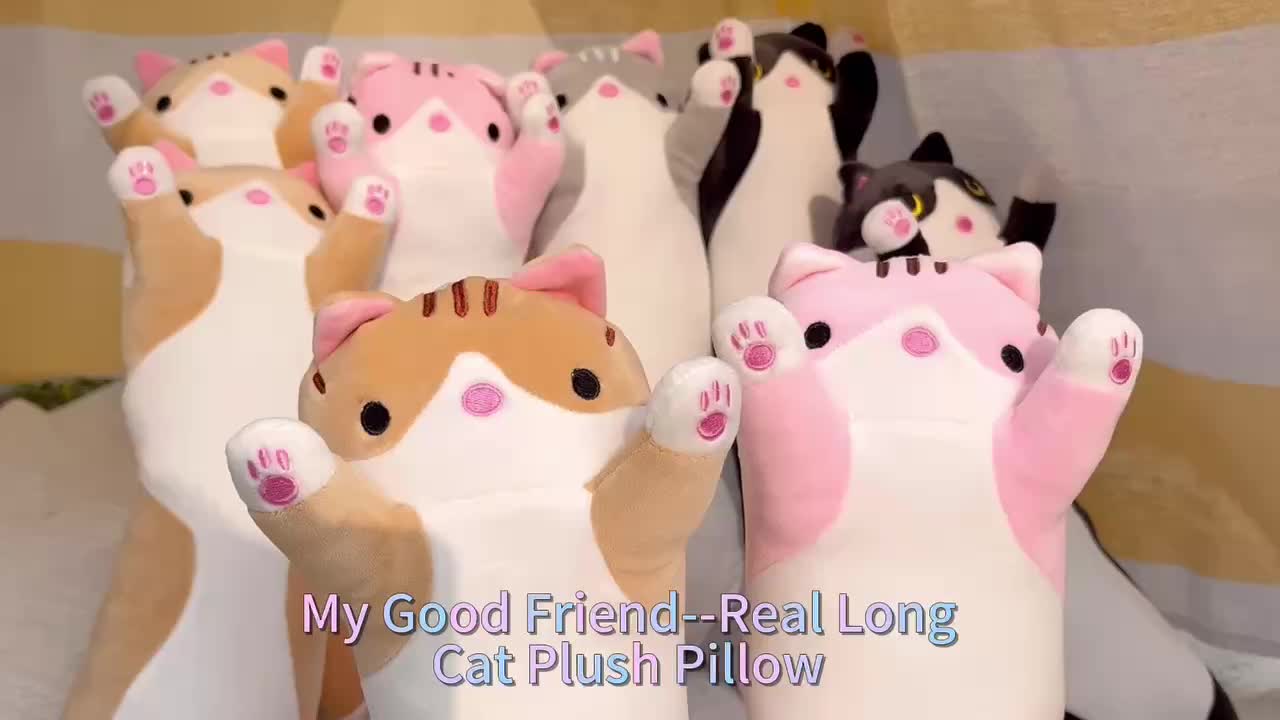 Cuddly Soft Long Cat Pillow Perfect Nap Pillow Kids Girls - Temu