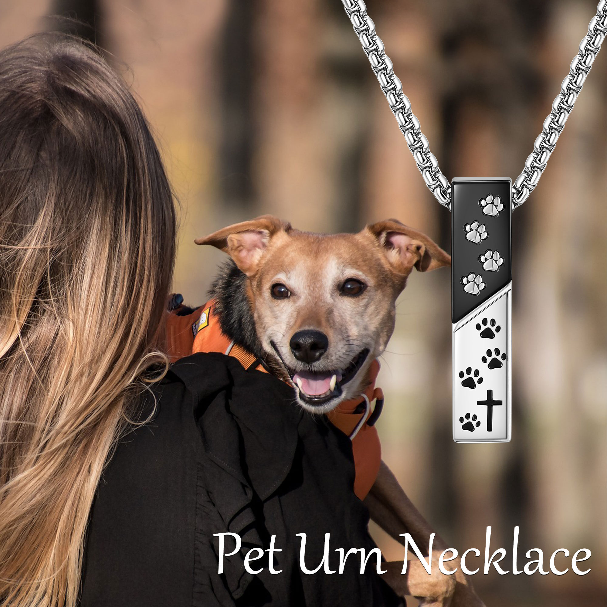 925 Sterling Silver Pet Urn Necklace, Everyday Wear Gift