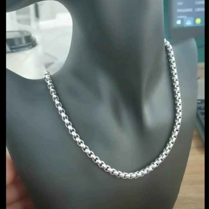 Men's Minimalist Stainless Steel Chain Necklace Accessories