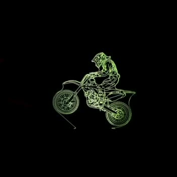 1 Stück Dirt Bike Nachtlicht Motocross Lampe Motorrad 3d - Temu Austria