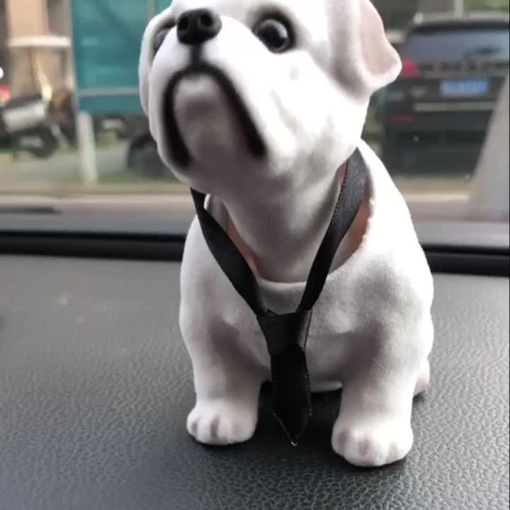 Bulldog Car Decoration Pet Car Interior Decor - Temu