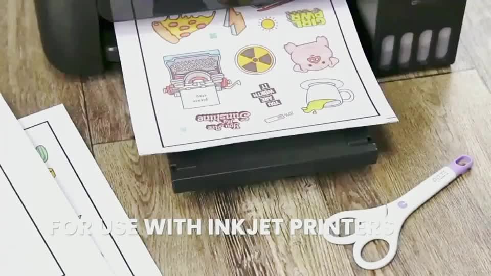 8 Feuilles De Papier Autocollant Imprimable En Vinyle Format - Temu Canada