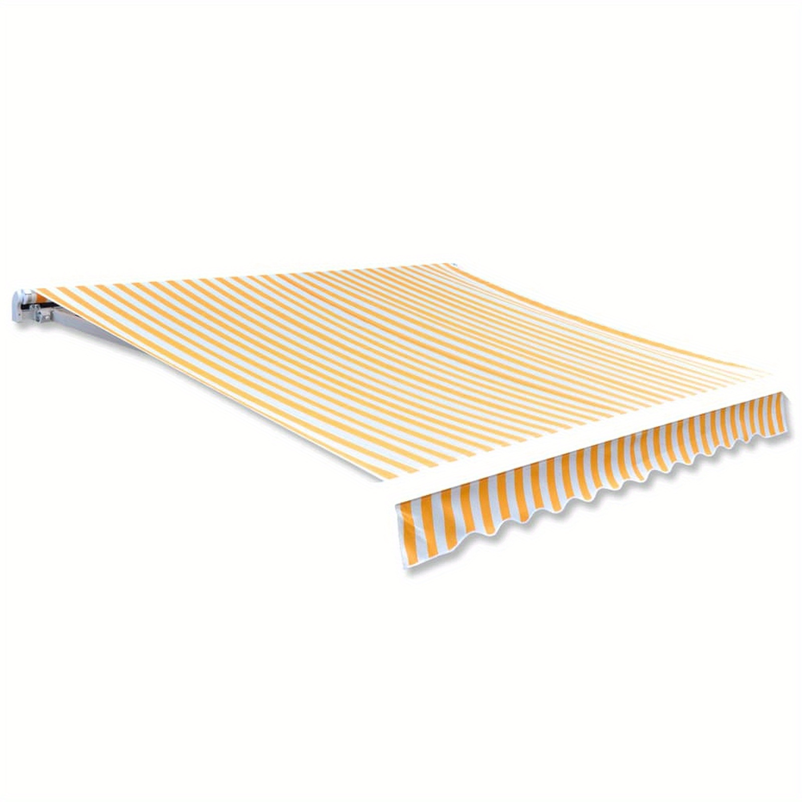 Awning Top Sunshade Canvas Sunflower Yellow & White 3x2.5m (frame Not Included), Awning Replacement Fabric Sun Shade Shelter