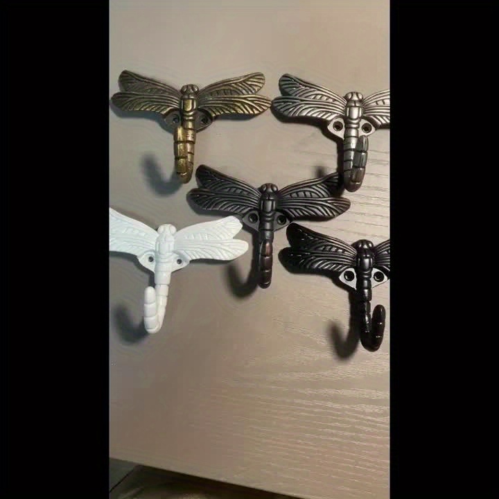 Metal Dragonfly Hook Wall Mounted Punching Hanger Multi - Temu